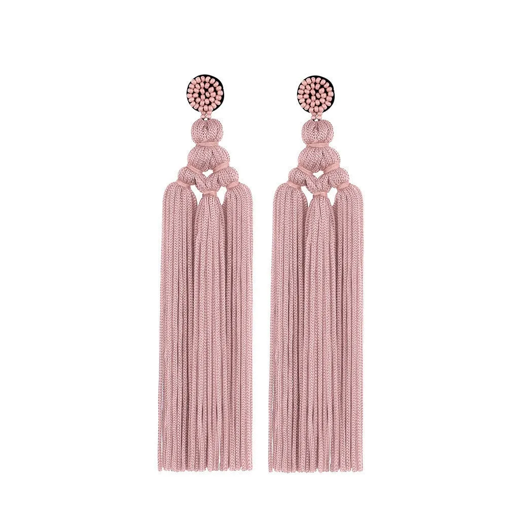 TEEK - Handmade Tassel Hang Earrings