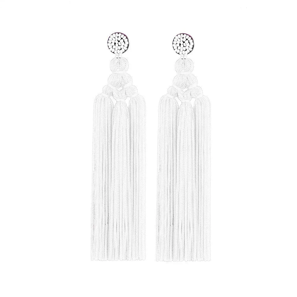 TEEK - Handmade Tassel Hang Earrings
