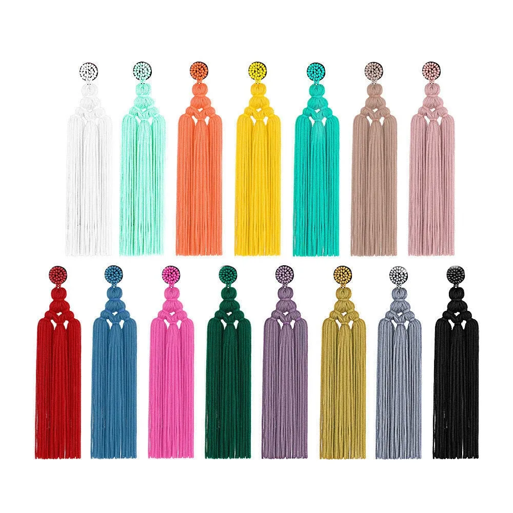 TEEK - Handmade Tassel Hang Earrings
