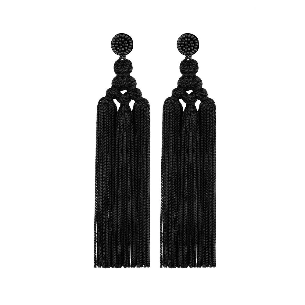 TEEK - Handmade Tassel Hang Earrings