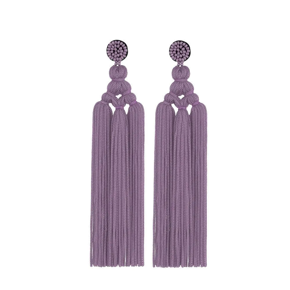 TEEK - Handmade Tassel Hang Earrings