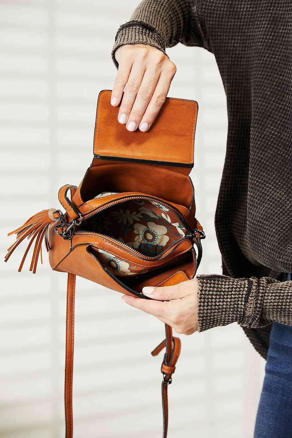 TEEK - PU Leather Bag with Tassel