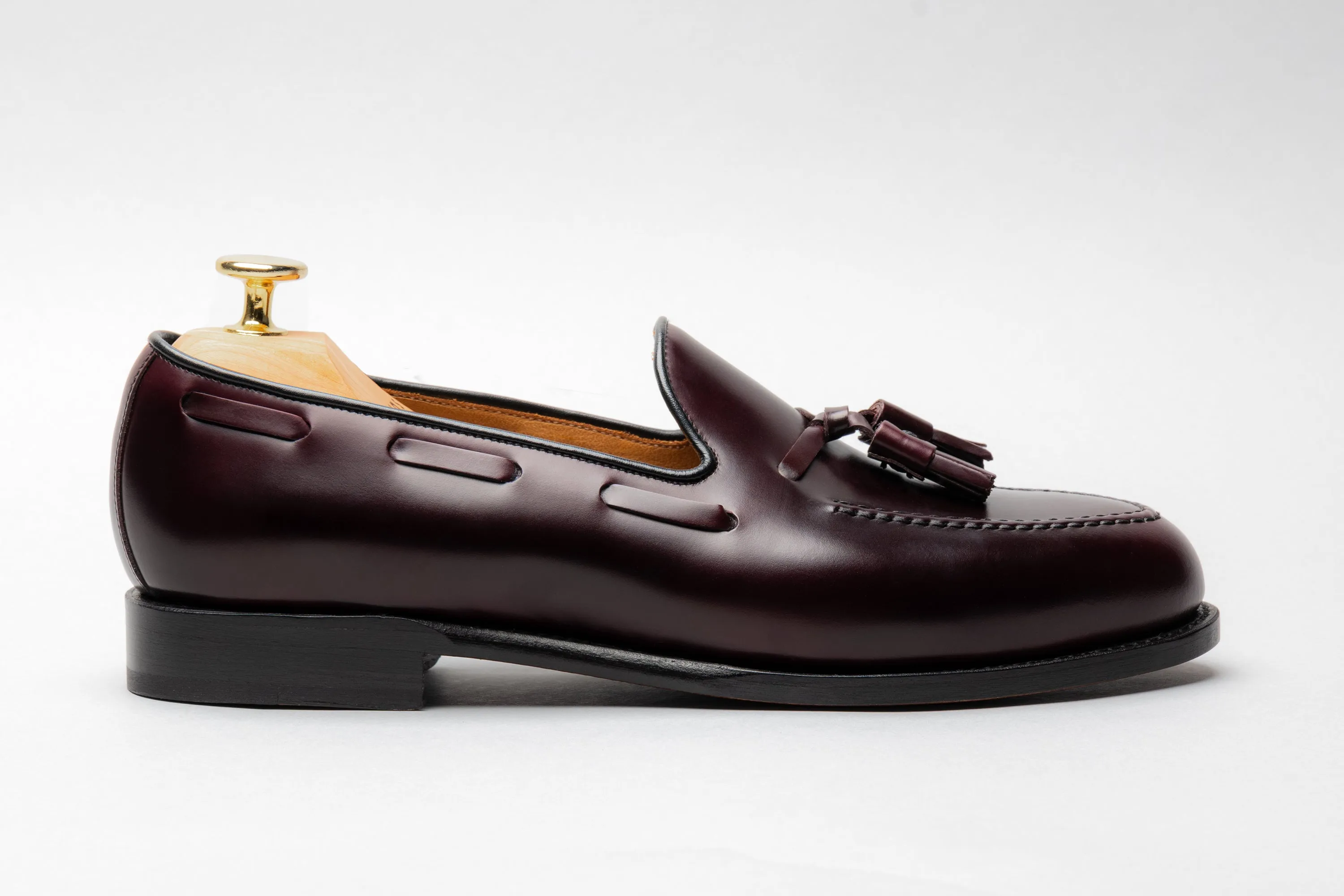 The Tassel Loafer - Burgundy Calf