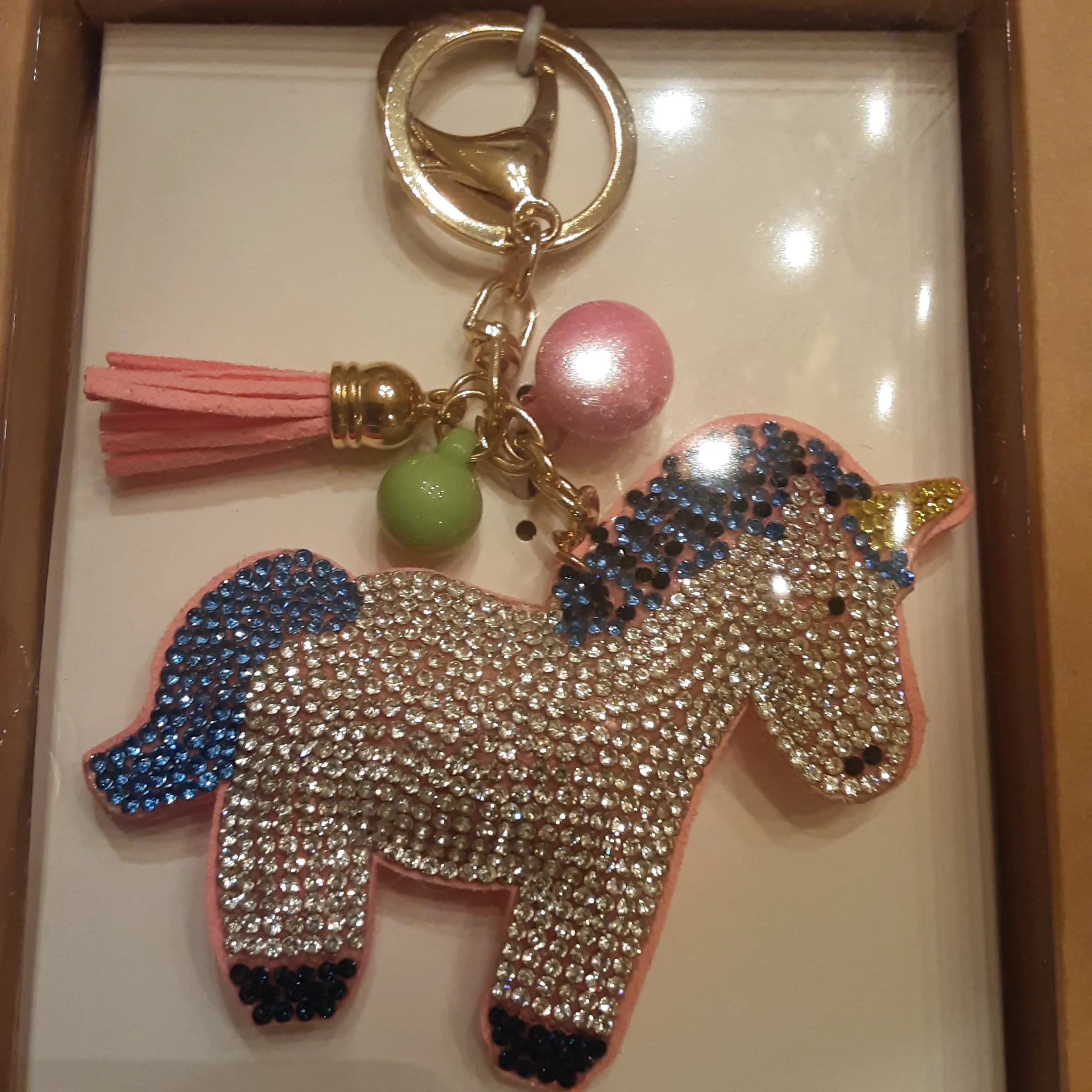 Unicorn Key Fob with Tassel | Simply Southern