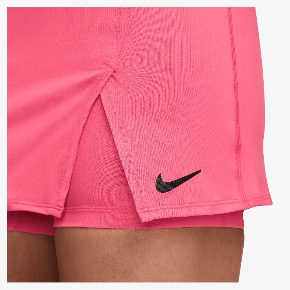 Womens Court Dri-Fit Victory 13 Inch Tennis Skort Aster Pink and Black