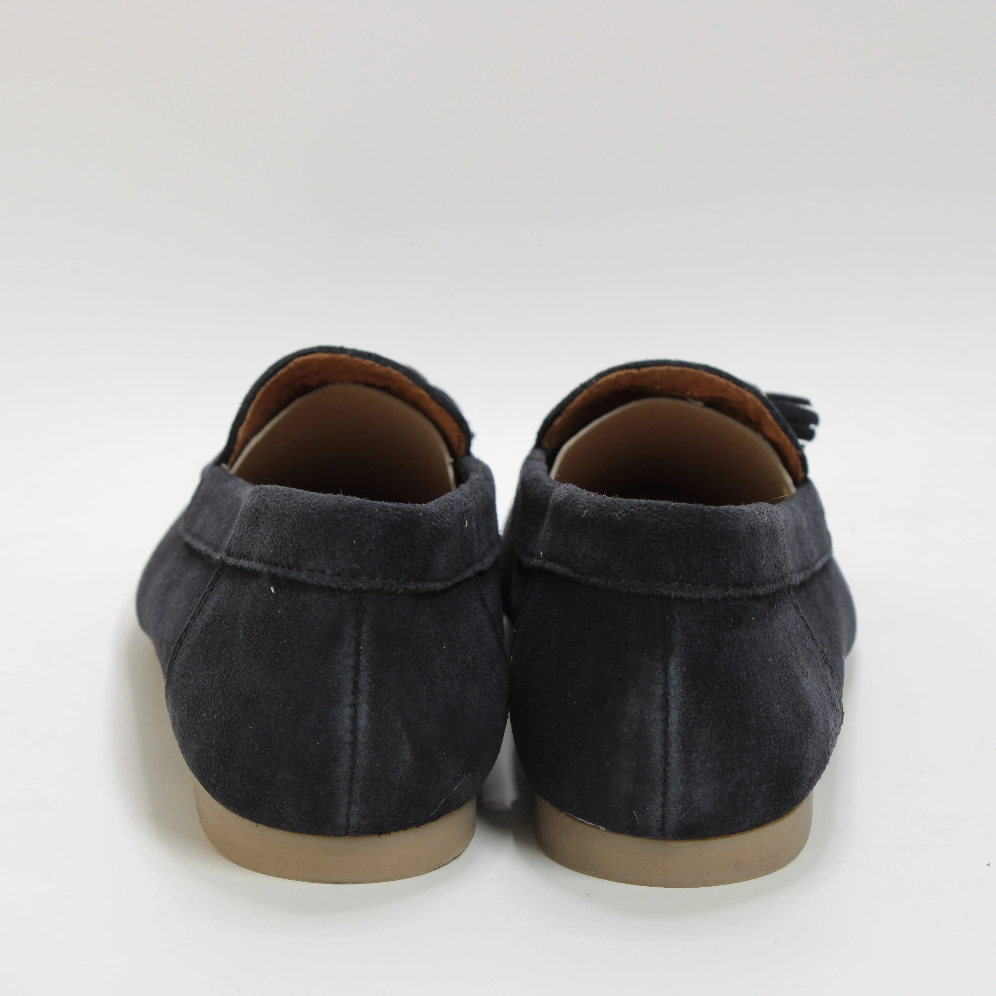 Womens Office Finty Tassel Loafers Navy Suede