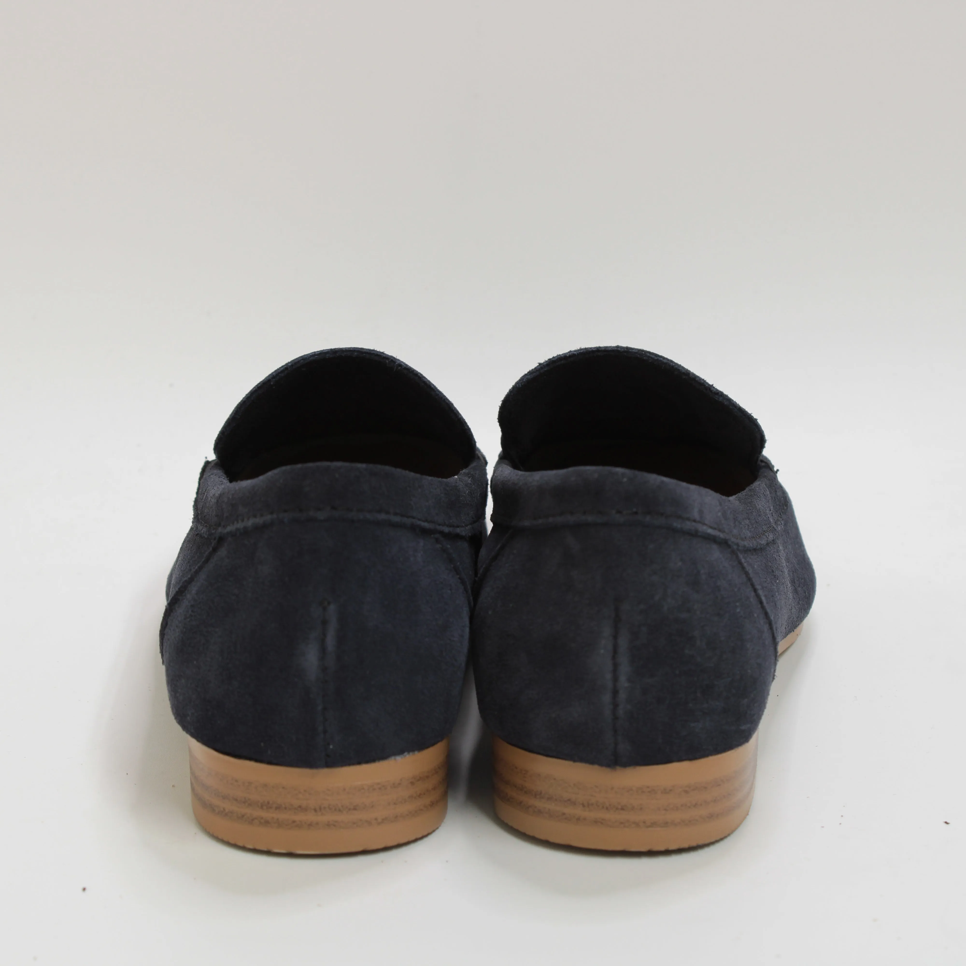 Womens Office Fond Tassel Loafers Navy Suede