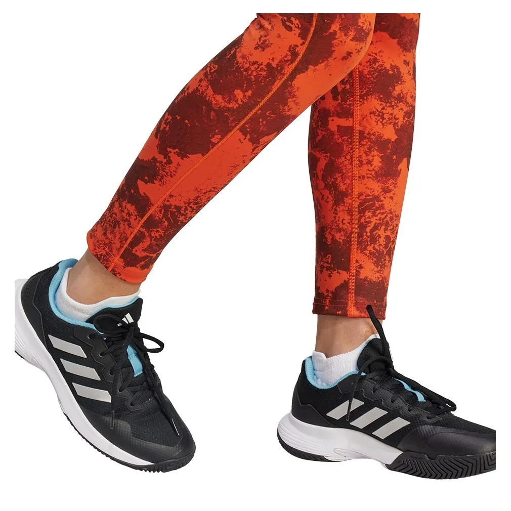 Women's Paris Match 2in1 Tennis Tights Preloved Red and Halo Blush