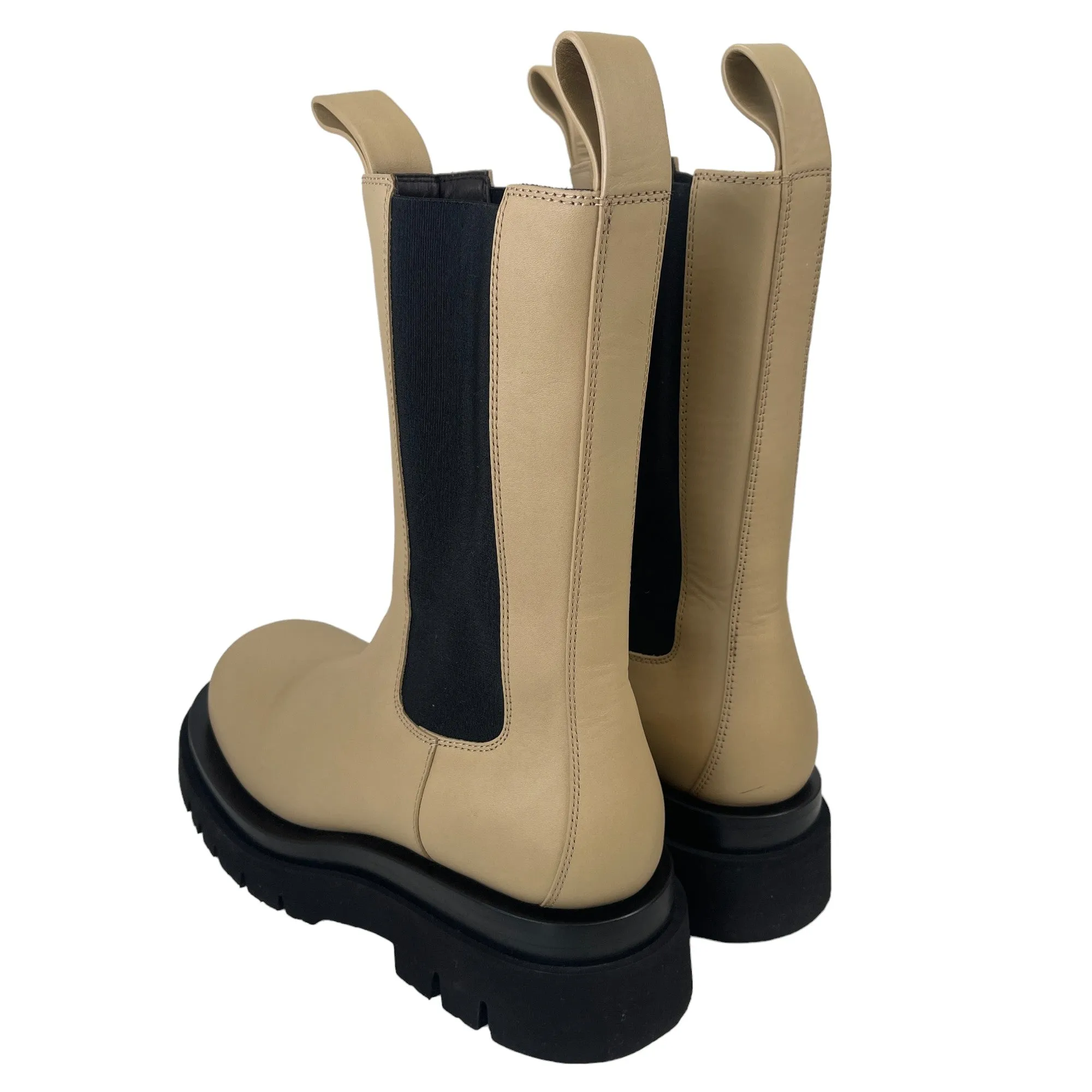 Women's Tire Chelsea Boots Beige Size EU 37.5 / UK 4.5