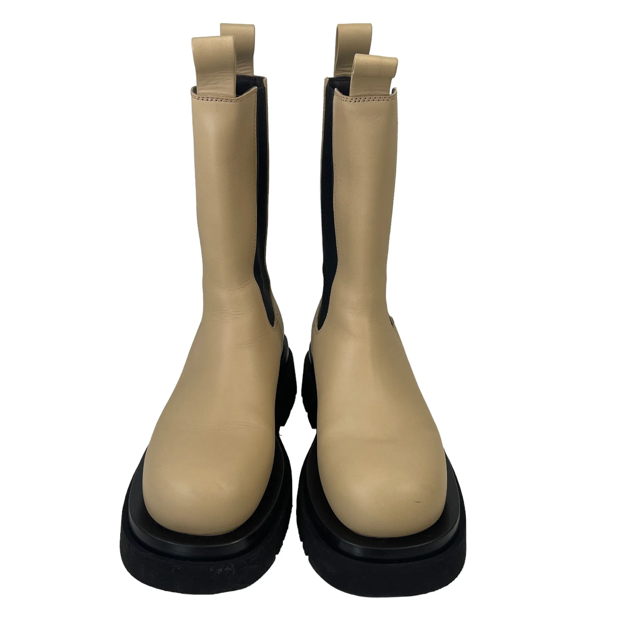 Women's Tire Chelsea Boots Beige Size EU 37.5 / UK 4.5