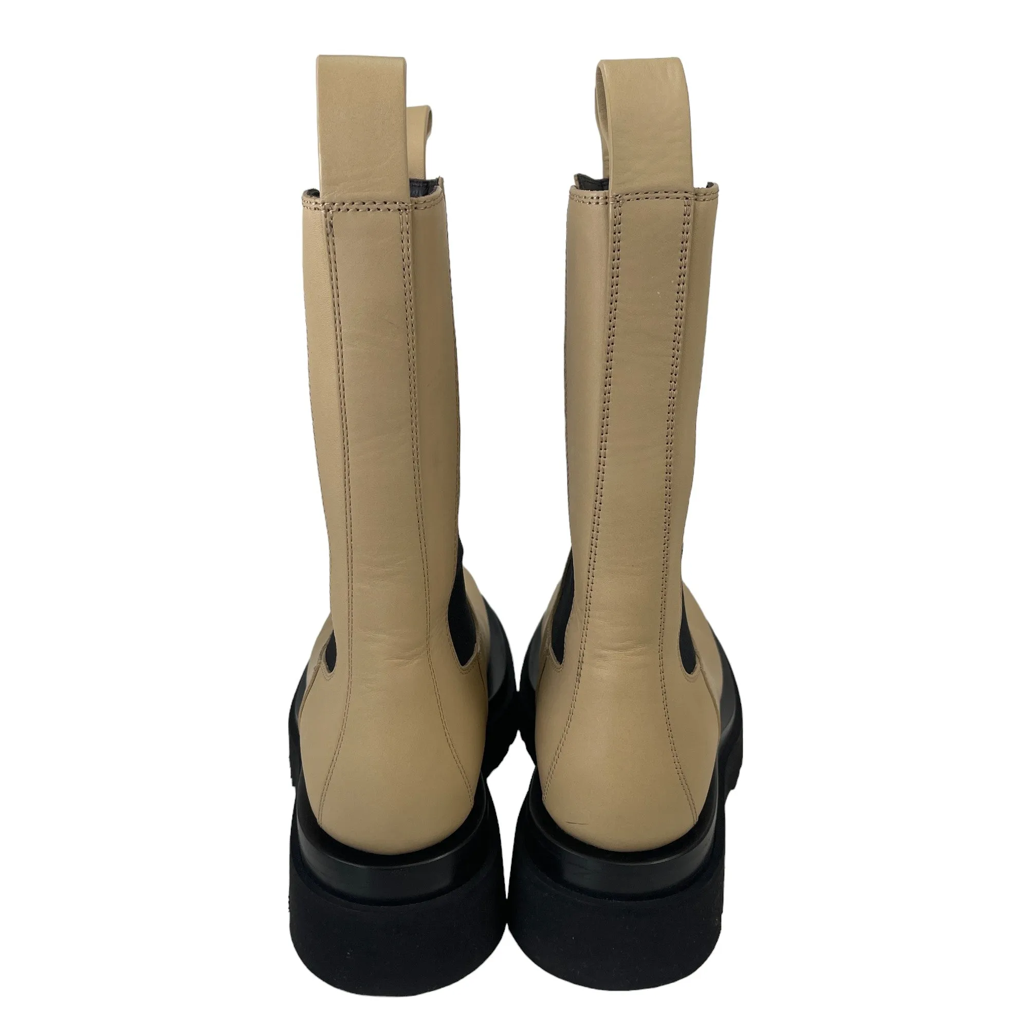 Women's Tire Chelsea Boots Beige Size EU 37.5 / UK 4.5